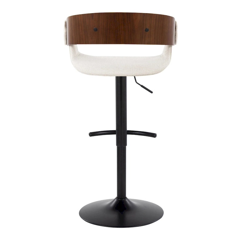 Tabouret de bar réglable Carson Carrington Gavle avec repose-pieds en T arrondi (lot de 2)