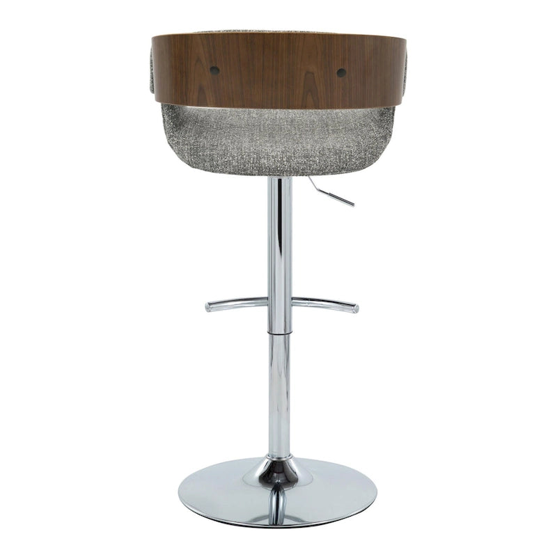 Tabouret de bar réglable Carson Carrington Gavle avec repose-pieds en T arrondi (lot de 2)