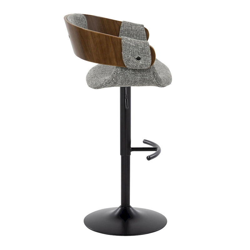 Tabouret de bar réglable Carson Carrington Gavle avec repose-pieds en T arrondi (lot de 2)