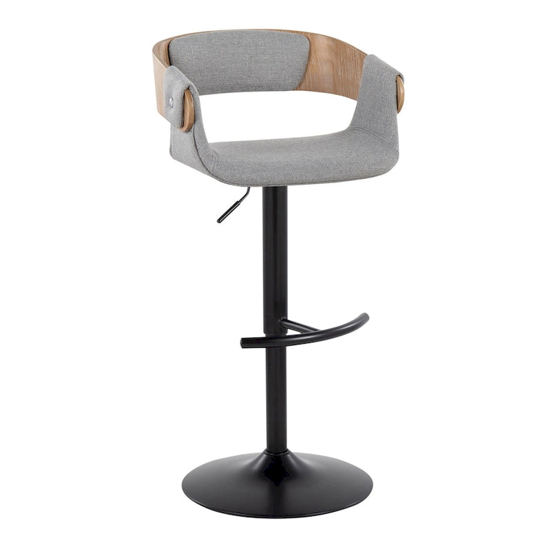 Tabouret de bar réglable Carson Carrington Gavle avec repose-pieds en T arrondi (lot de 2)