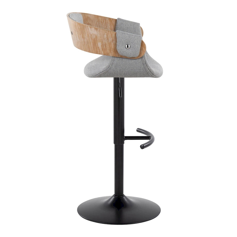 Tabouret de bar réglable Carson Carrington Gavle avec repose-pieds en T arrondi (lot de 2)