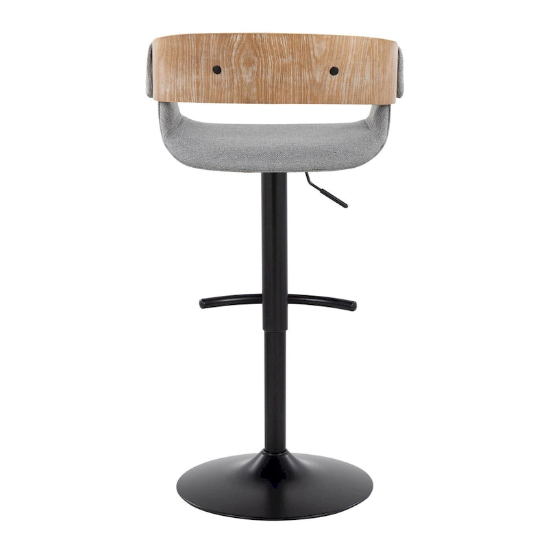 Tabouret de bar réglable Carson Carrington Gavle avec repose-pieds en T arrondi (lot de 2)