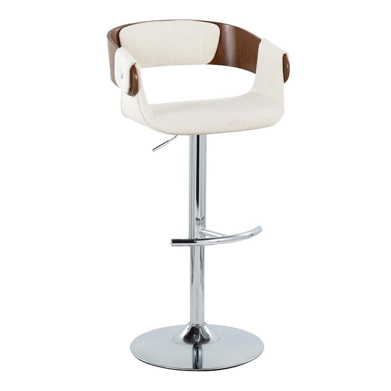 Tabouret de bar réglable Carson Carrington Gavle avec repose-pieds en T arrondi (lot de 2)