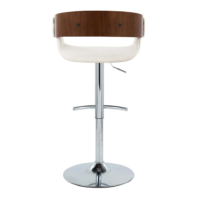 Tabouret de bar réglable Carson Carrington Gavle avec repose-pieds en T arrondi (lot de 2)