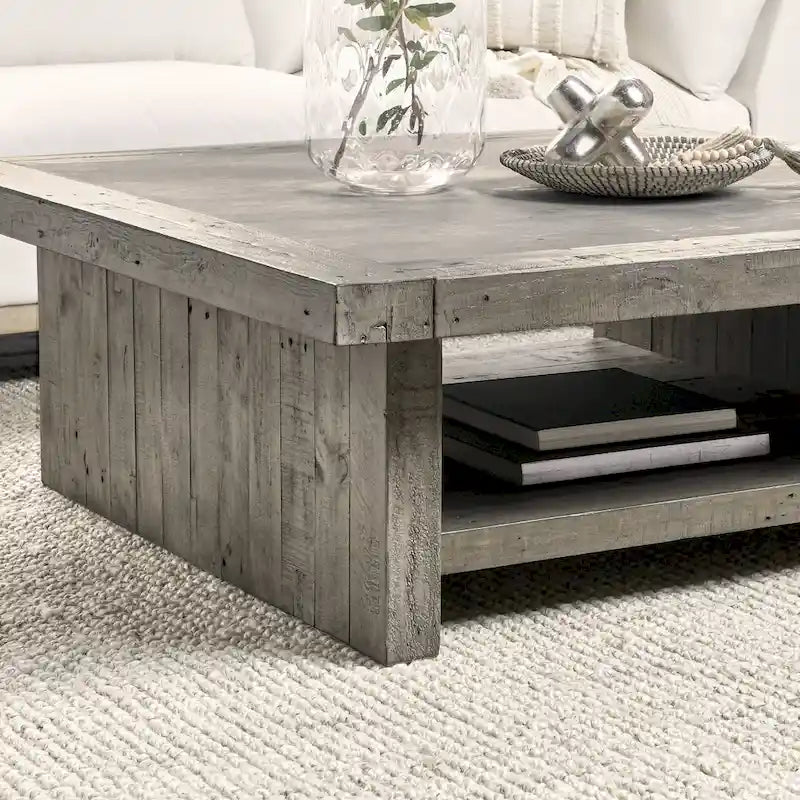Table basse carrée Stonebridge de Classic Home - 50Lx50Px18H