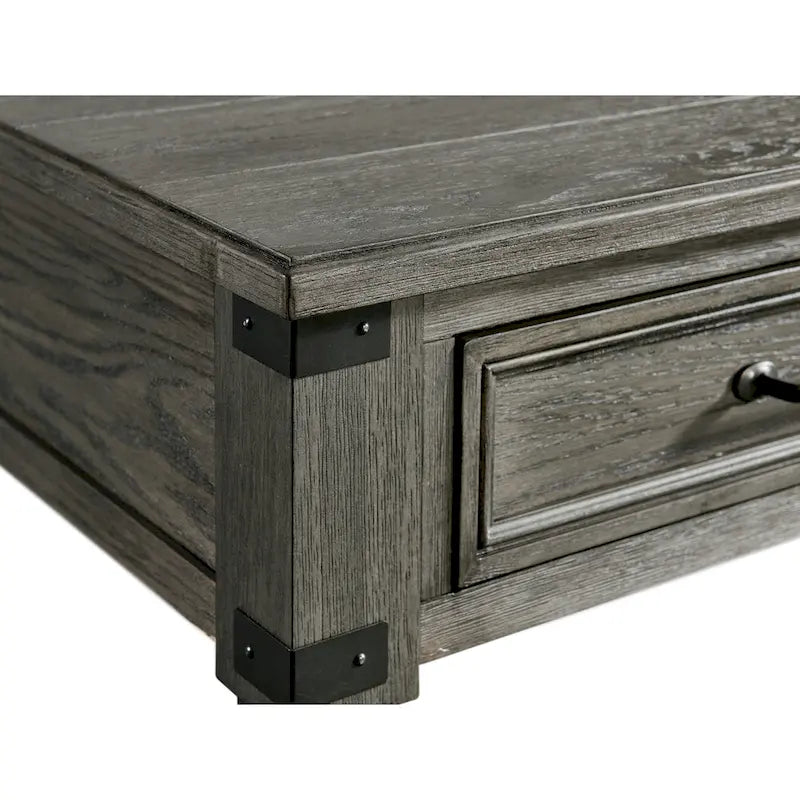Table d'appoint Foundry en étain brossé