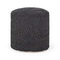 Pouf cylindrique en tissu Barthol Boho par Christopher Knight Home