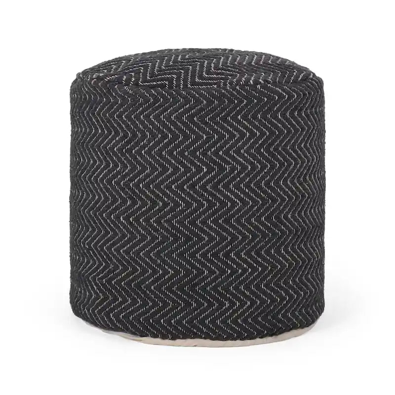 Pouf cylindrique en tissu Barthol Boho par Christopher Knight Home
