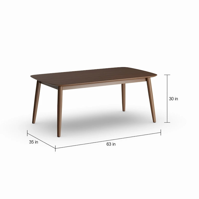 Ensemble de salle à manger moderne de 6 pièces en chêne moyen Carson Carrington Haapajarvi