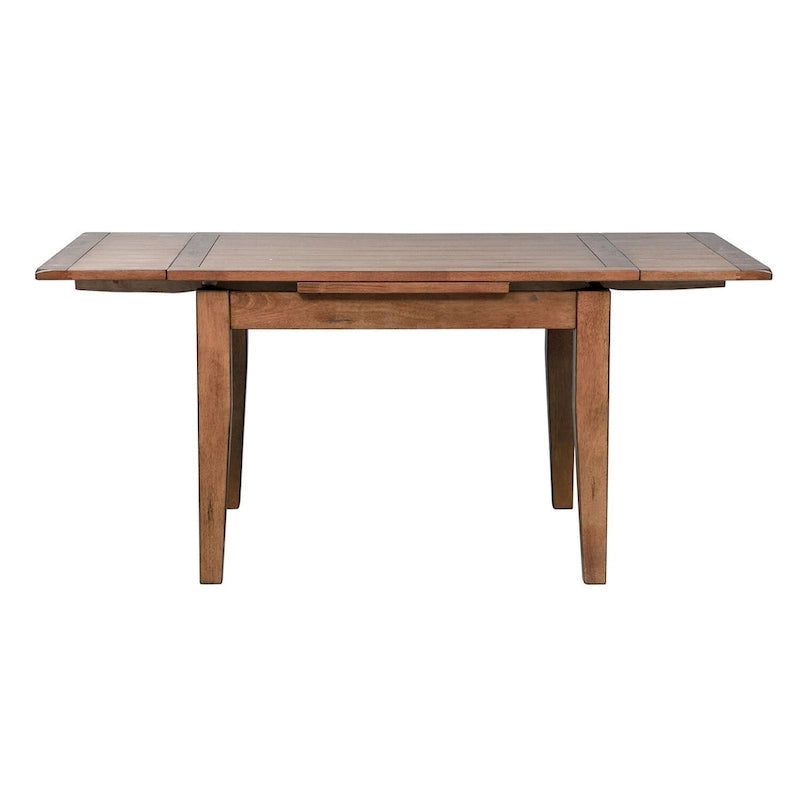 Table à rallonges escamotables chêne rustique marron clair Treasures