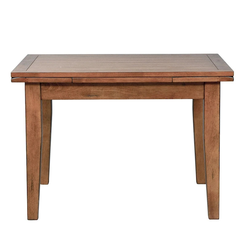 Table à rallonges escamotables chêne rustique marron clair Treasures