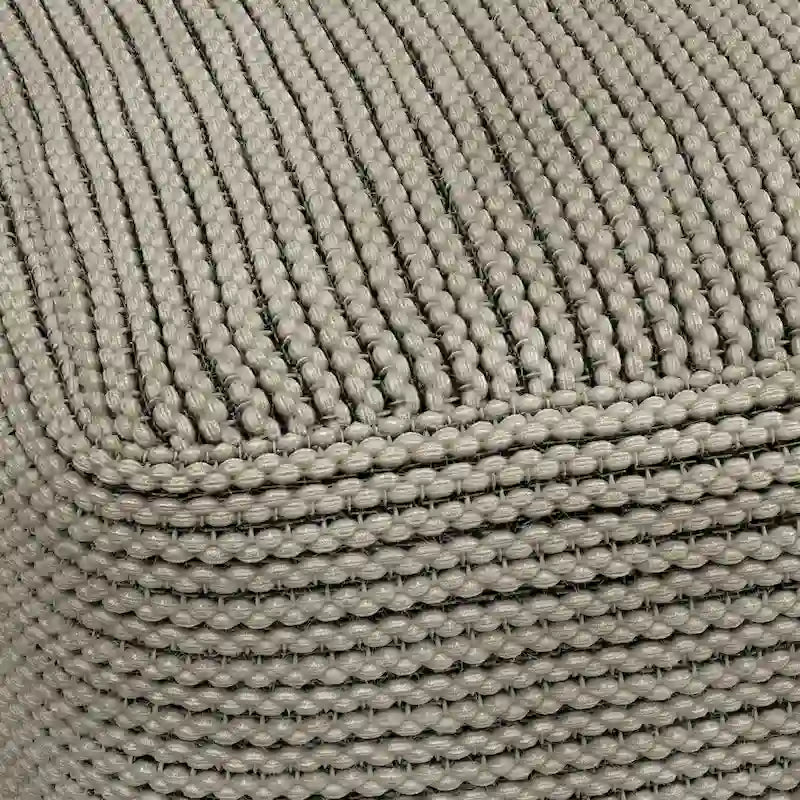 Pouf carré bohème Bayhill de WYNDENHALL, rembourrage en billes de polystyrène, crème