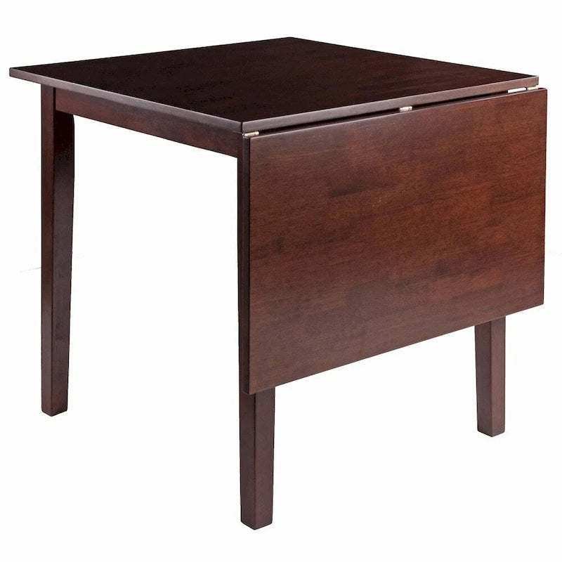 Table à manger Petronella Copper Grove marron noyer avec rallonge à rabat - S.O.