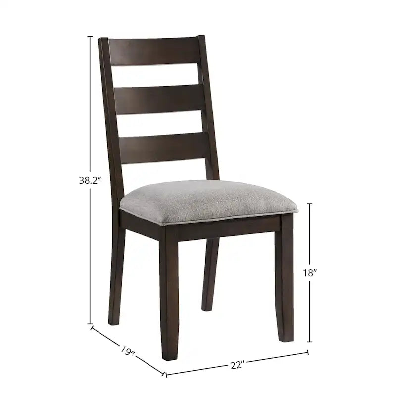 Chaises d'appoint Ladder Back Beacon avec coussin (Lot de 2)