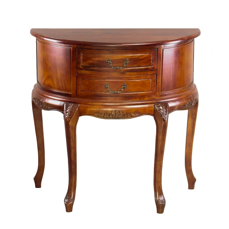 Console demi-lune sculptée Windsor