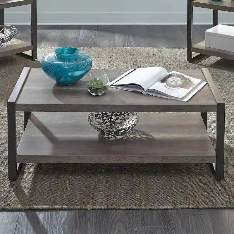 Ensemble de 3 tables gigognes Tanners Creek Greystone Distressed