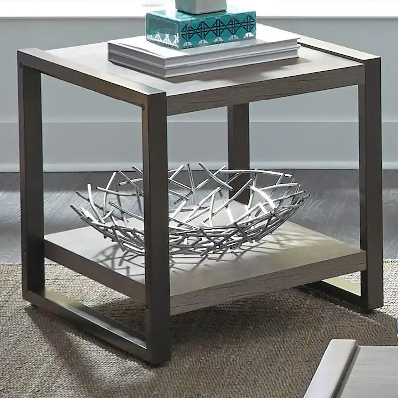 Ensemble de 3 tables gigognes Tanners Creek Greystone Distressed