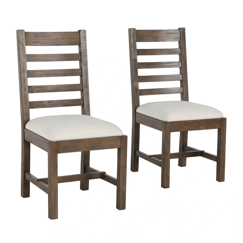 Chaises de salle à manger Quincy en bois rembourrées (ensemble de 2) par Kosas Home