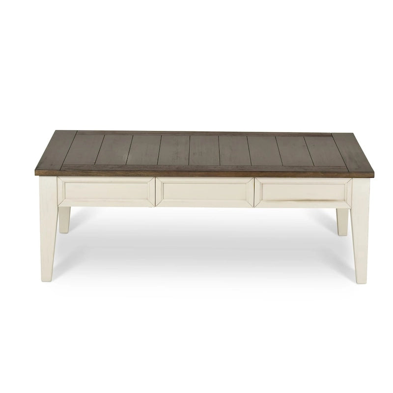 Table basse bicolore Cottonville de Steve Silver avec rangement