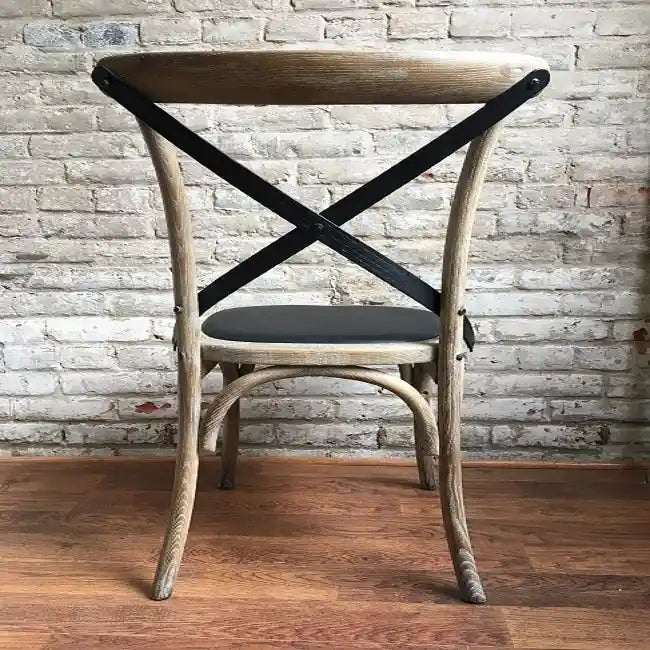 Chaise de salle à manger à dossier croisé Lyndsay (Lot de 2)