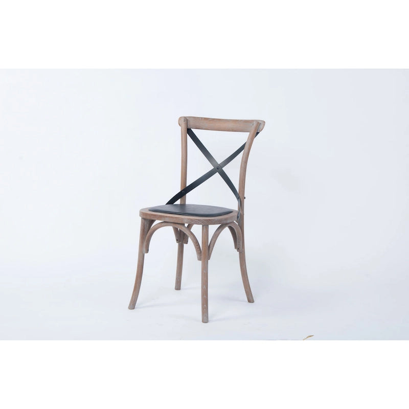 Chaise de salle à manger à dossier croisé Lyndsay (Lot de 2)
