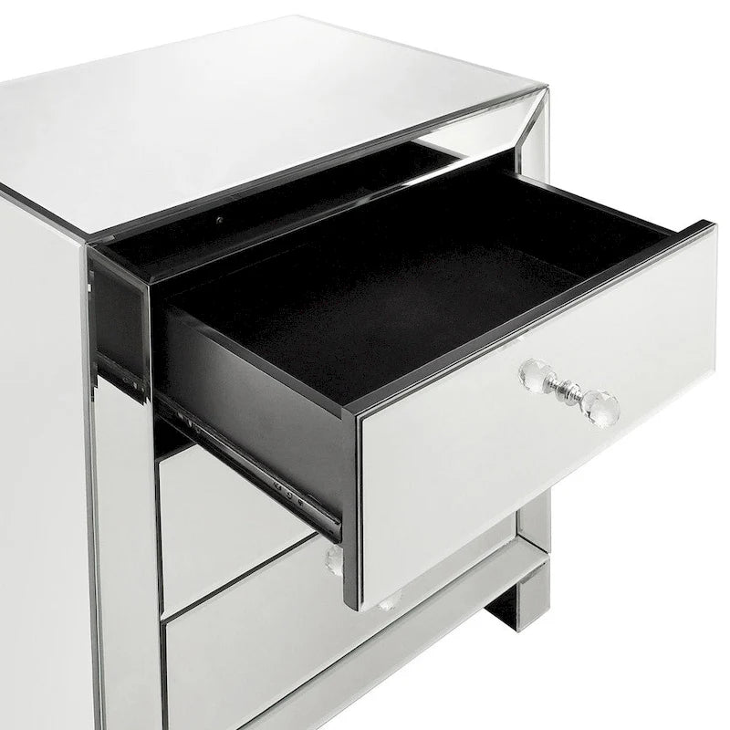 Table d'appoint à 3 tiroirs miroir Esmond par iNSPIRE Q Bold