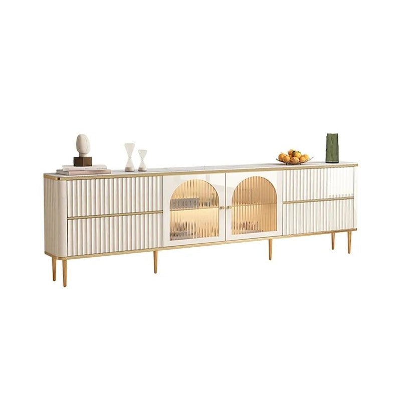Meuble TV rectangulaire moderne de luxe léger JASIWAY