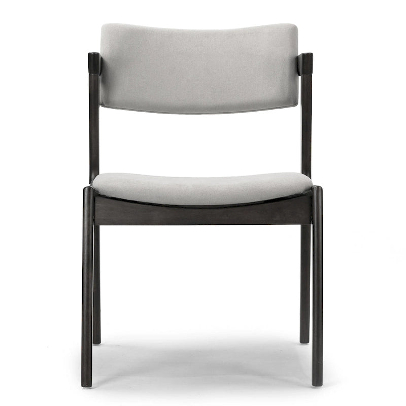 Lot de 2 fauteuils Auden rétro-modernes en bois noir