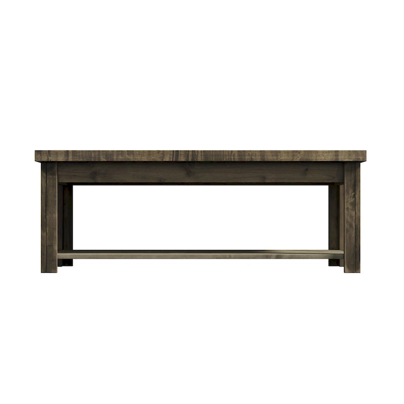 Table basse Bridgevine Home Joshua Creek de 48 pouces, aucun assemblage requis, finition bois de grange