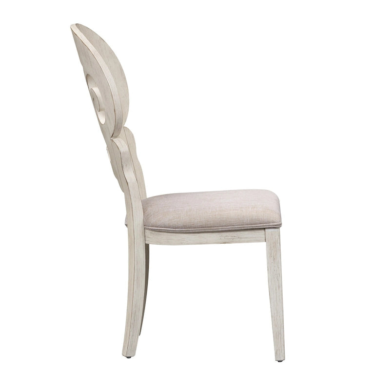 Ensemble de 5 pièces de table sur pied blanc antique « Farmhouse Reimagined »