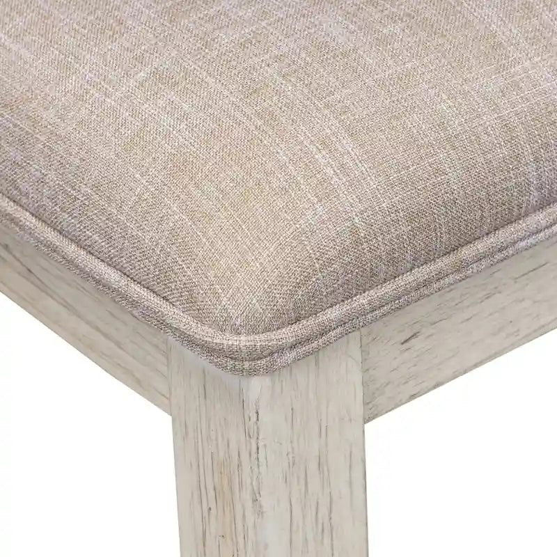 Ensemble de 5 pièces de table sur pied blanc antique « Farmhouse Reimagined »