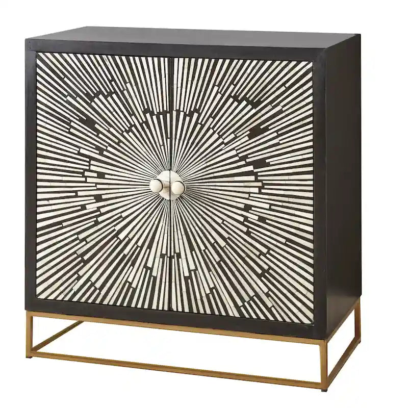 Meuble d'appoint 2 portes Sunburst Avon de Steve Silver