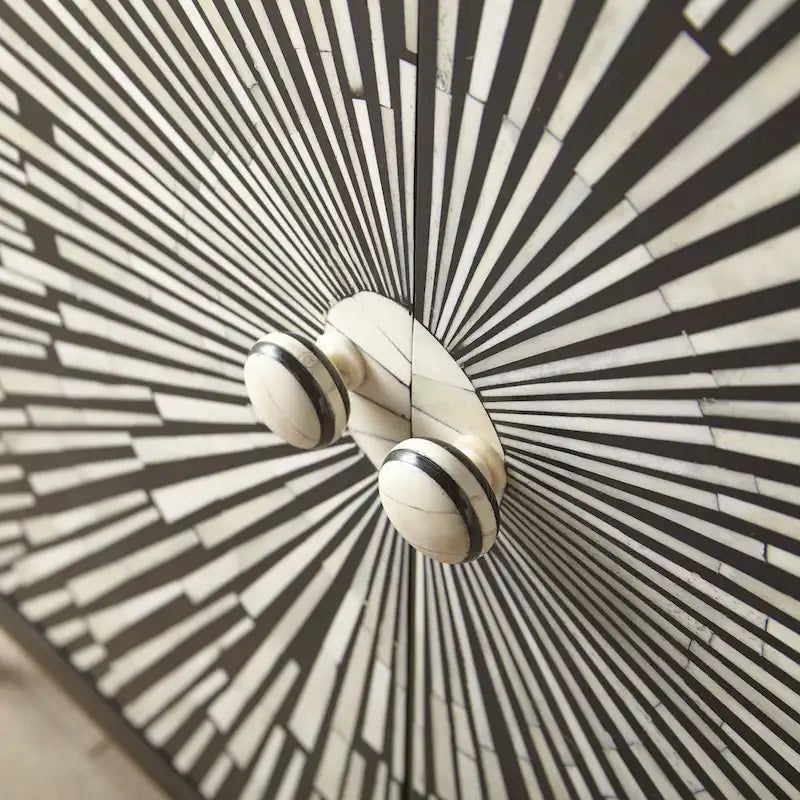 Meuble d'appoint 2 portes Sunburst Avon de Steve Silver