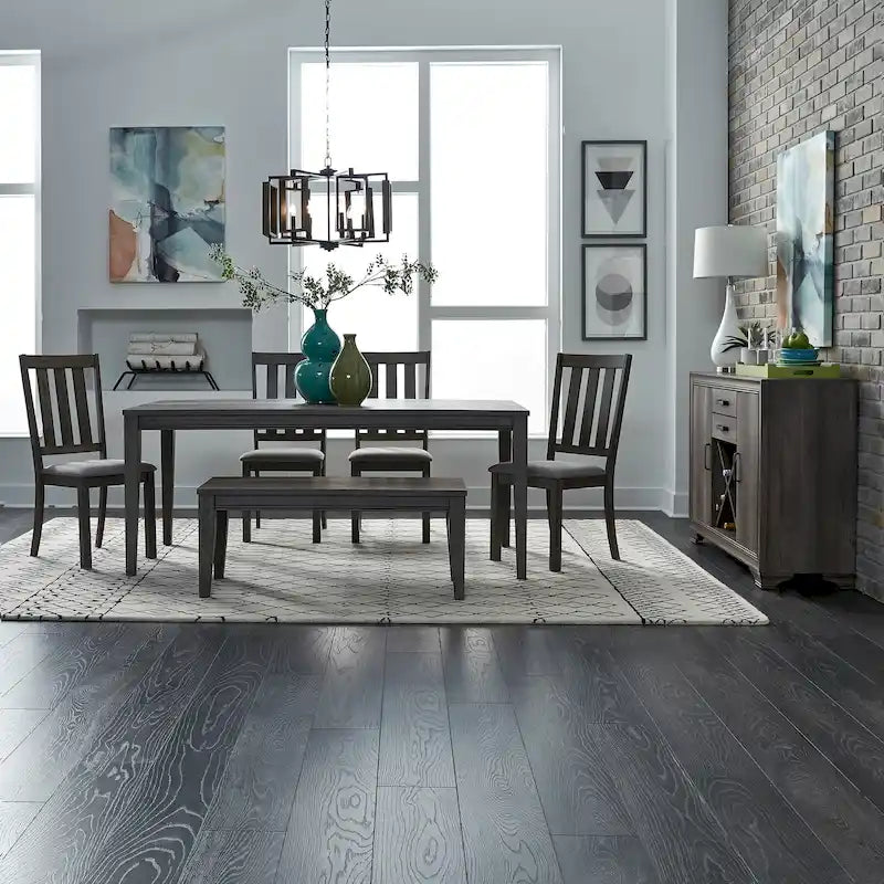 Ensemble de table rectangulaire 6 pièces Copper Grove Tanners Creek Greystone