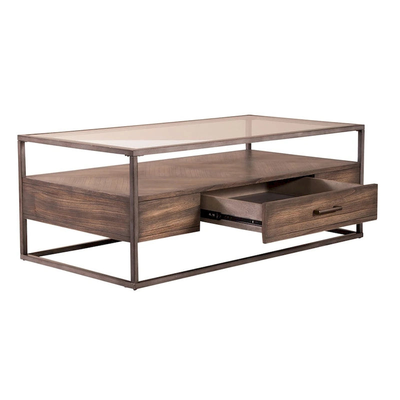 Table basse rectangulaire Jamestown Tobacco