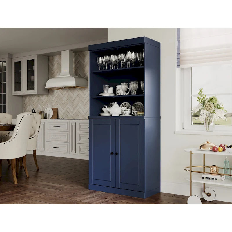 Garde-manger de cuisine 100 % bois massif 32 po avec 2 portes par Palace Imports