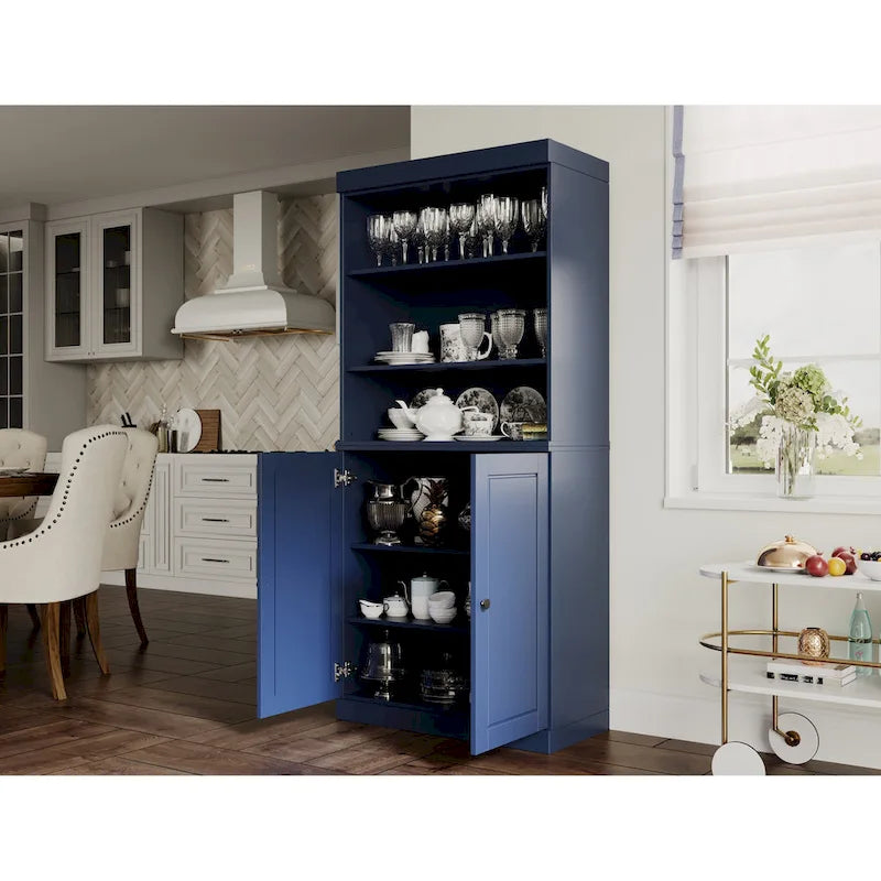 Garde-manger de cuisine 100 % bois massif 32 po avec 2 portes par Palace Imports