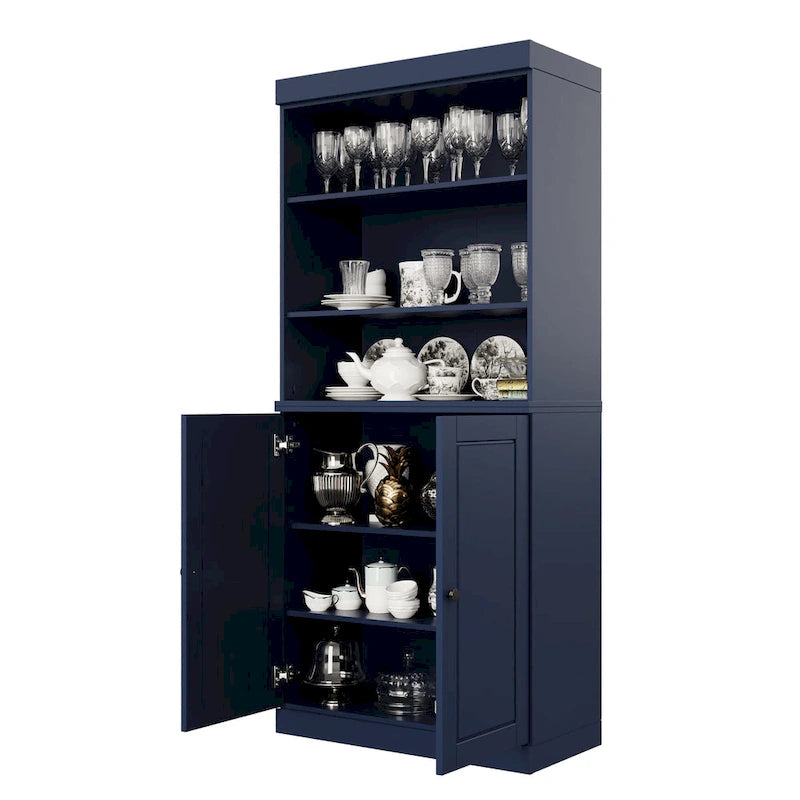 Garde-manger de cuisine 100 % bois massif 32 po avec 2 portes par Palace Imports