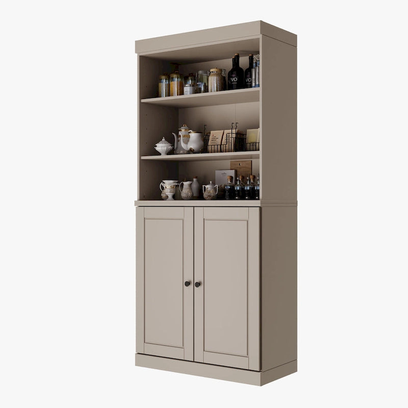 Garde-manger de cuisine 100 % bois massif 32 po avec 2 portes par Palace Imports
