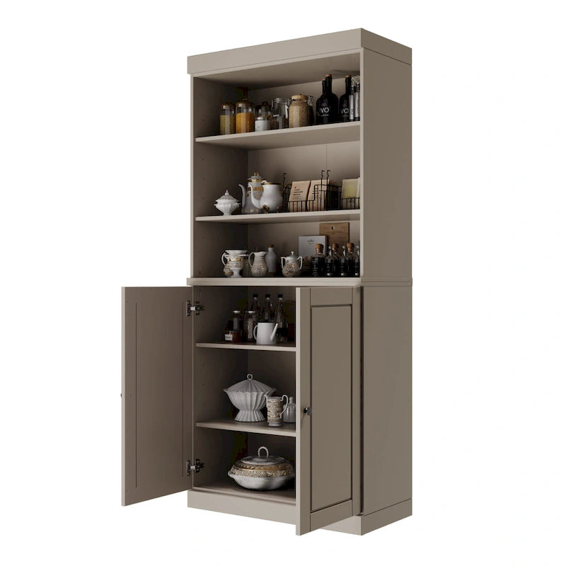 Garde-manger de cuisine 100 % bois massif 32 po avec 2 portes par Palace Imports