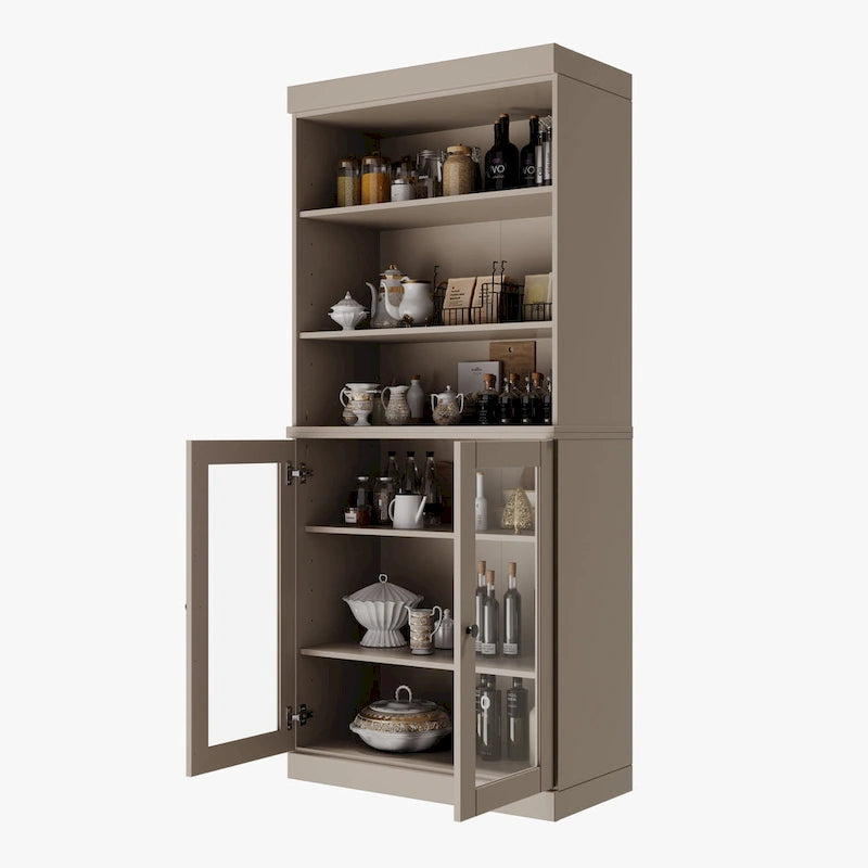 Garde-manger de cuisine 100 % bois massif 32 po avec 2 portes par Palace Imports