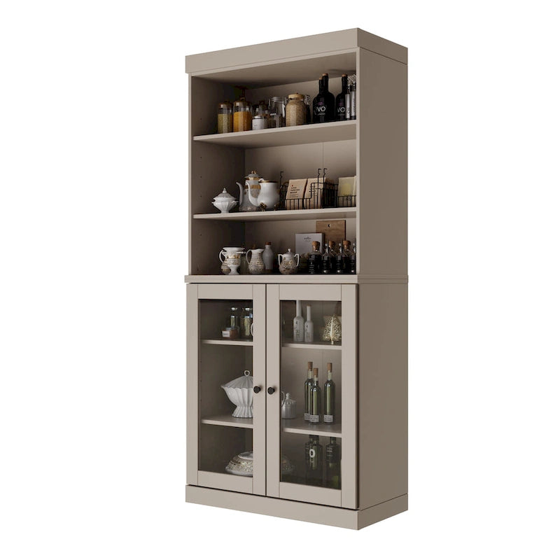 Garde-manger de cuisine 100 % bois massif 32 po avec 2 portes par Palace Imports