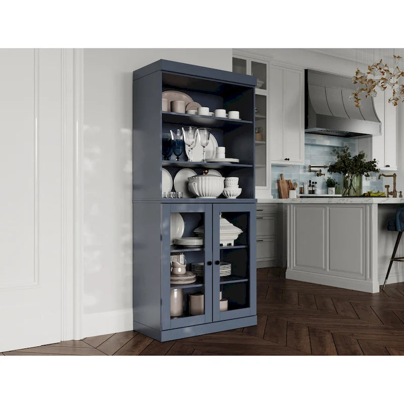 Garde-manger de cuisine 100 % bois massif 32 po avec 2 portes par Palace Imports
