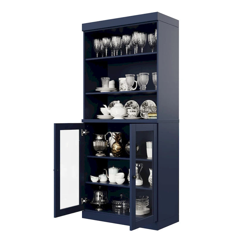 Garde-manger de cuisine 100 % bois massif 32 po avec 2 portes par Palace Imports