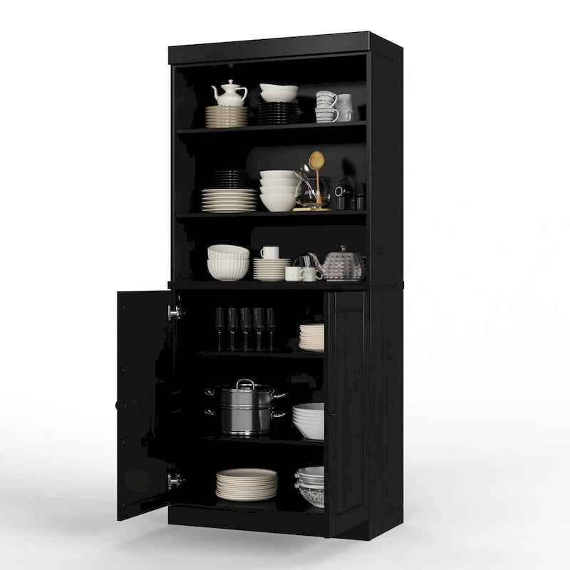 Garde-manger de cuisine 100 % bois massif 32 po avec 2 portes par Palace Imports
