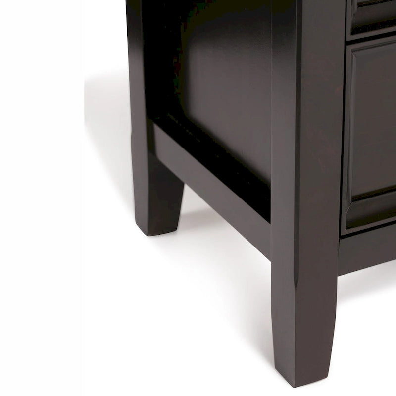 WYNDENHALL Halifax Armoire de rangement de style transitionnel en bois massif, 37 po de largeur - 37 larg. x 17 prof. x 36 haut.