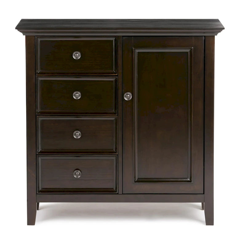 WYNDENHALL Halifax Armoire de rangement de style transitionnel en bois massif, 37 po de largeur - 37 larg. x 17 prof. x 36 haut.