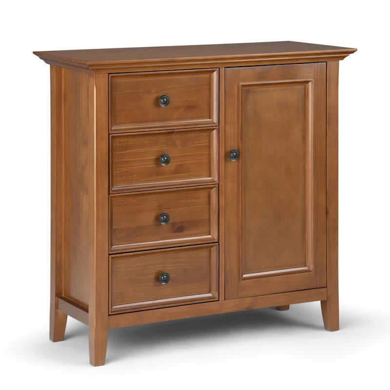 WYNDENHALL Halifax Armoire de rangement de style transitionnel en bois massif, 37 po de largeur - 37 larg. x 17 prof. x 36 haut.