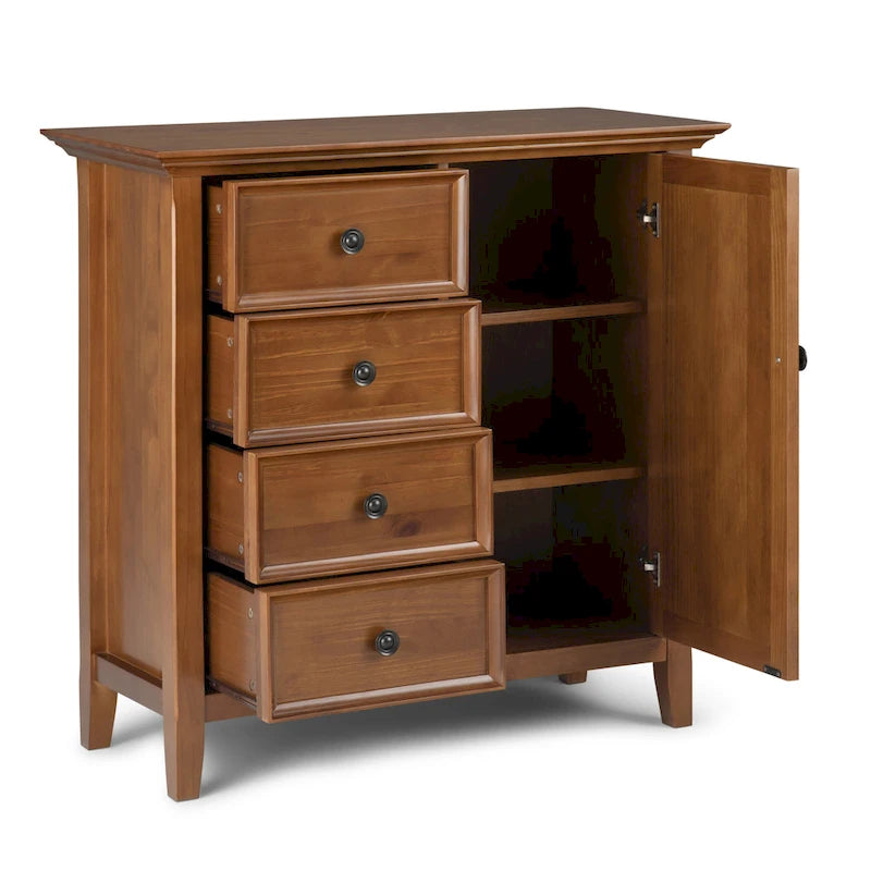WYNDENHALL Halifax Armoire de rangement de style transitionnel en bois massif, 37 po de largeur - 37 larg. x 17 prof. x 36 haut.