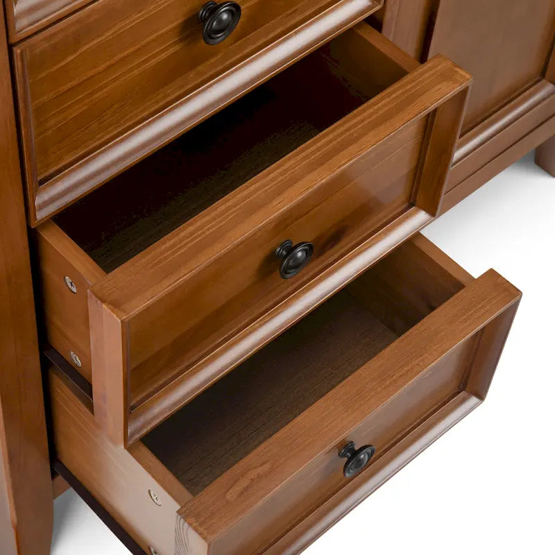WYNDENHALL Halifax Armoire de rangement de style transitionnel en bois massif, 37 po de largeur - 37 larg. x 17 prof. x 36 haut.